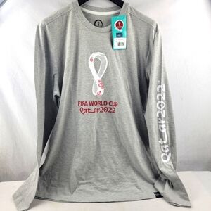 NWT FIFA World Cup grey long sleeve top Size XL unisex